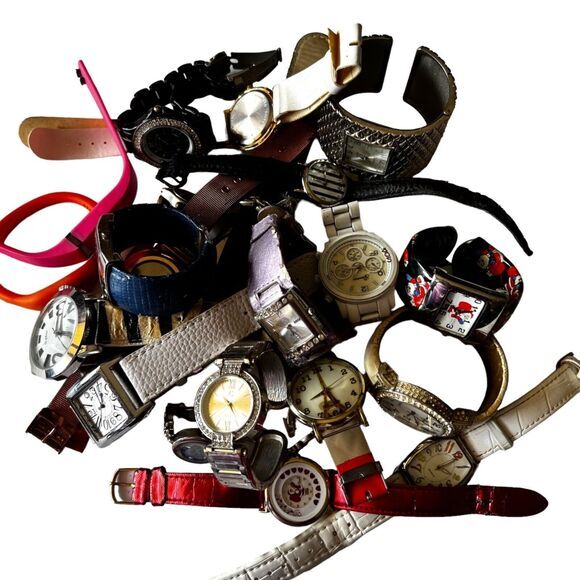 2 POUNDS Broken / Damaged WATCHES Lot /‎ Repair Parts / Junk / Pre-Owned Watches - Picture 4 of 9